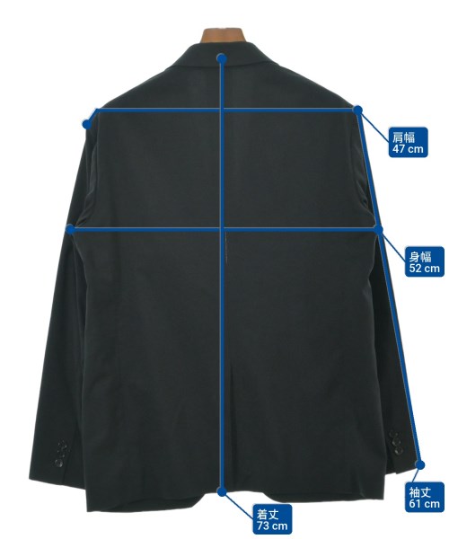 UNITED ARROWS&SONS（ユナイテッドアローズアンドサンズ）テーラードジャケット 黒 サイズ:L メンズ/2200651373029