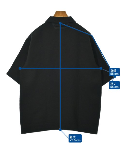 UNITED ARROWS&SONS（ユナイテッドアローズアンドサンズ）ポロシャツ 黒 サイズ:L メンズ/2200652875065