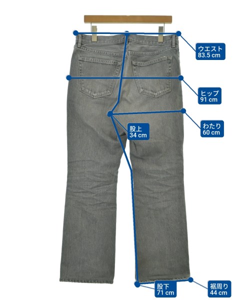UNITED ARROWS&SONS（ユナイテッドアローズアンドサンズ）デニムパンツ グレー サイズ:L メンズ/2200654117040