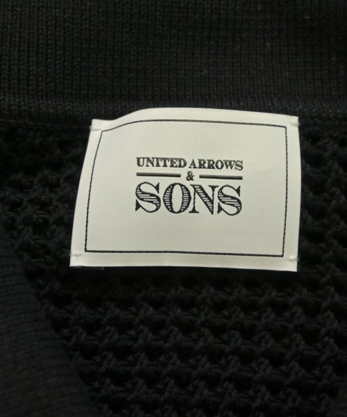 UNITED ARROWS&SONS（ユナイテッドアローズアンドサンズ）ポロシャツ 黒 サイズ:L メンズ/2200665758041