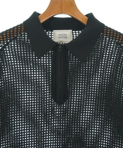 UNITED ARROWS&SONS（ユナイテッドアローズアンドサンズ）ポロシャツ 黒 サイズ:L メンズ/2200665758041