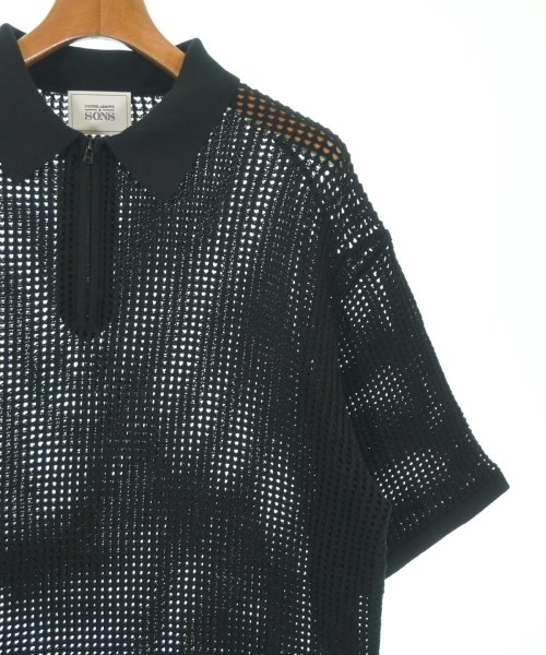 UNITED ARROWS&SONS（ユナイテッドアローズアンドサンズ）ポロシャツ 黒 サイズ:L メンズ/2200665758041