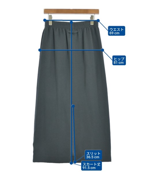 UNITED ARROWS&SONS（ユナイテッドアローズアンドサンズ）ロング・マキシ丈スカート 緑 サイズ:M レディース/2200668979153