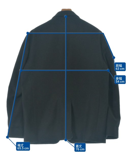 UNITED ARROWS&SONS（ユナイテッドアローズアンドサンズ）カジュアルジャケット 黒 サイズ:XL メンズ/2200689739026
