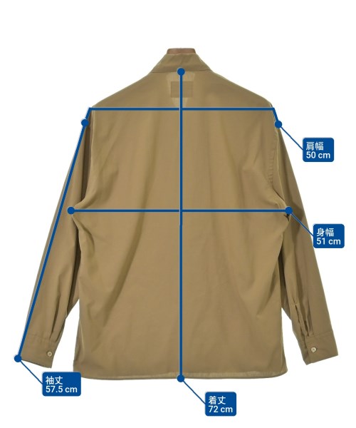 UNITED ARROWS&SONS（ユナイテッドアローズアンドサンズ）カジュアルシャツ ベージュ サイズ:S メンズ/2200688576196