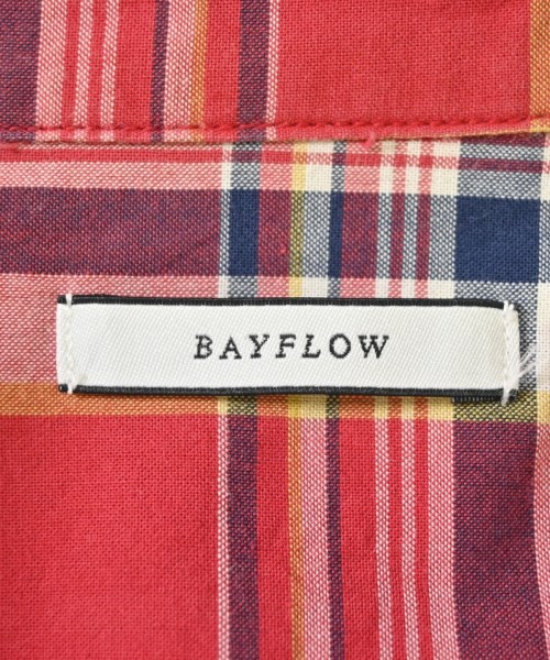 BAYFLOW（ベイフロー）カジュアルシャツ 赤 サイズ:3(M位) メンズ/2200686407041