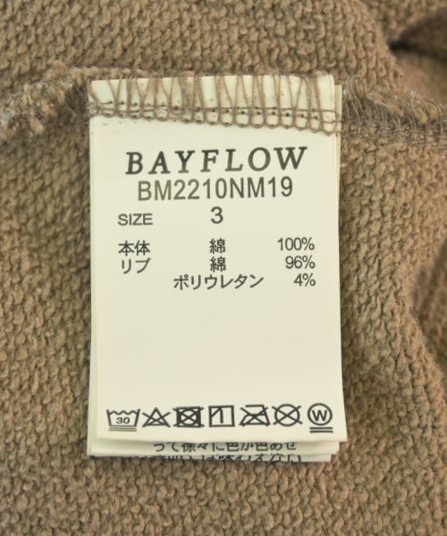 BAYFLOW（ベイフロー）スウェット ベージュ サイズ:3(M位) メンズ/2200701174095