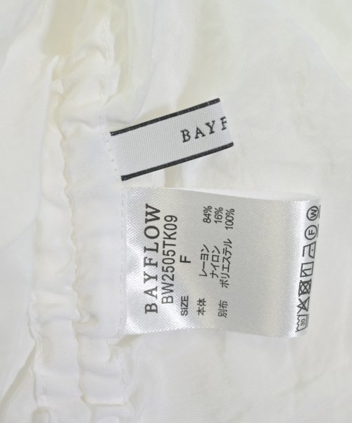 BAYFLOW（ベイフロー）ブラウス 白 サイズ:F レディース/2200649629060