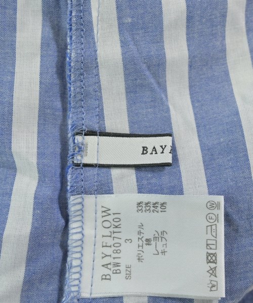 BAYFLOW（ベイフロー）ブラウス 青 サイズ:3(M位) レディース/2200664502027