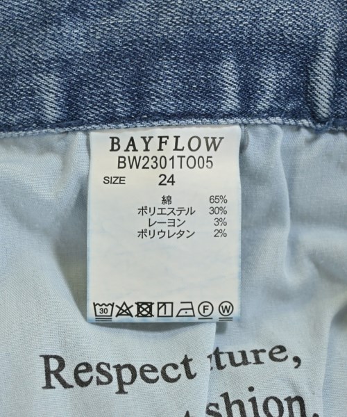 BAYFLOW（ベイフロー）デニムパンツ 青 サイズ:24(S位) レディース/2200720693027