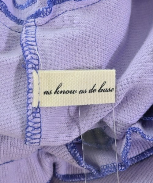 as know as de base（アズノウアズドゥベース）Tシャツ・カットソー 紫 サイズ:1(S位) レディース/2200661357064