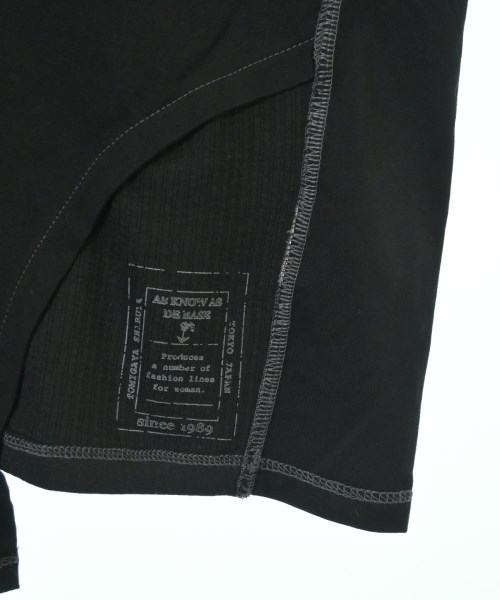 as know as de base（アズノウアズドゥベース）Tシャツ・カットソー 黒 サイズ:1(S位) レディース/2200712540056
