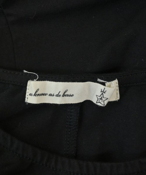as know as de base（アズノウアズドゥベース）Tシャツ・カットソー 黒 サイズ:1(S位) レディース/2200712540063