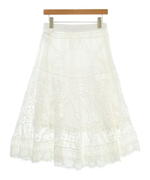 AS as know as（エーエスアズノウアズ）ロング・マキシ丈スカート 白 サイズ:F レディース/2200672579028