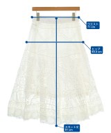 AS as know as（エーエスアズノウアズ）ロング・マキシ丈スカート 白 サイズ:F レディース/2200672579028