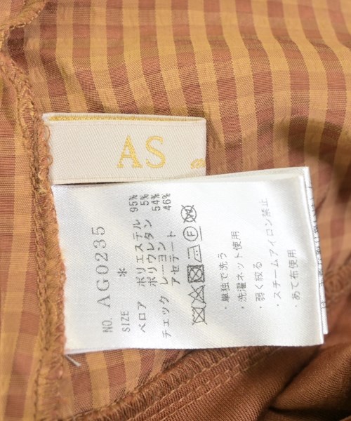 AS as know as（エーエスアズノウアズ）シャツワンピース 黄 サイズ:1(S位) レディース/2200649368037
