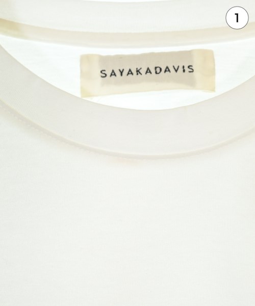 SAYAKA DAVIS（サヤカデイビス）Tシャツ・カットソー 白 サイズ:S レディース/2200676928013