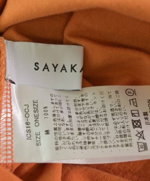 SAYAKA DAVIS（サヤカデイビス）Tシャツ・カットソー オレンジ サイズ:ONE レディース/2200698592087