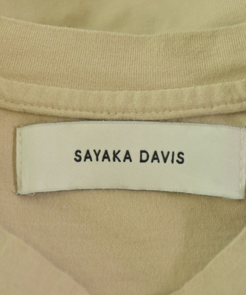 SAYAKA DAVIS（サヤカデイビス）Tシャツ・カットソー ベージュ サイズ:XS レディース/2200694559039