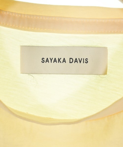 SAYAKA DAVIS（サヤカデイビス）Tシャツ・カットソー 黄 サイズ:S レディース/2200719686115