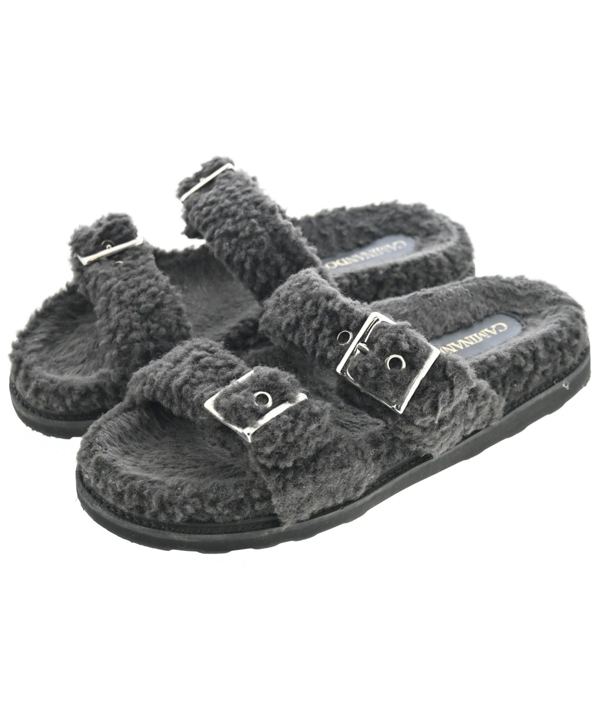 【未使用品】CAMINANDO サンダル サイズ7（24センチ） CAMINANDO（カミナンド）サンダル グレー サイズ:US7(24cm位