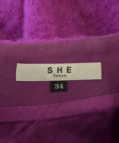 SHE Tokyo（シートーキョー）ロング・マキシ丈スカート 紫 サイズ:34(XS位) レディース/2200673185013