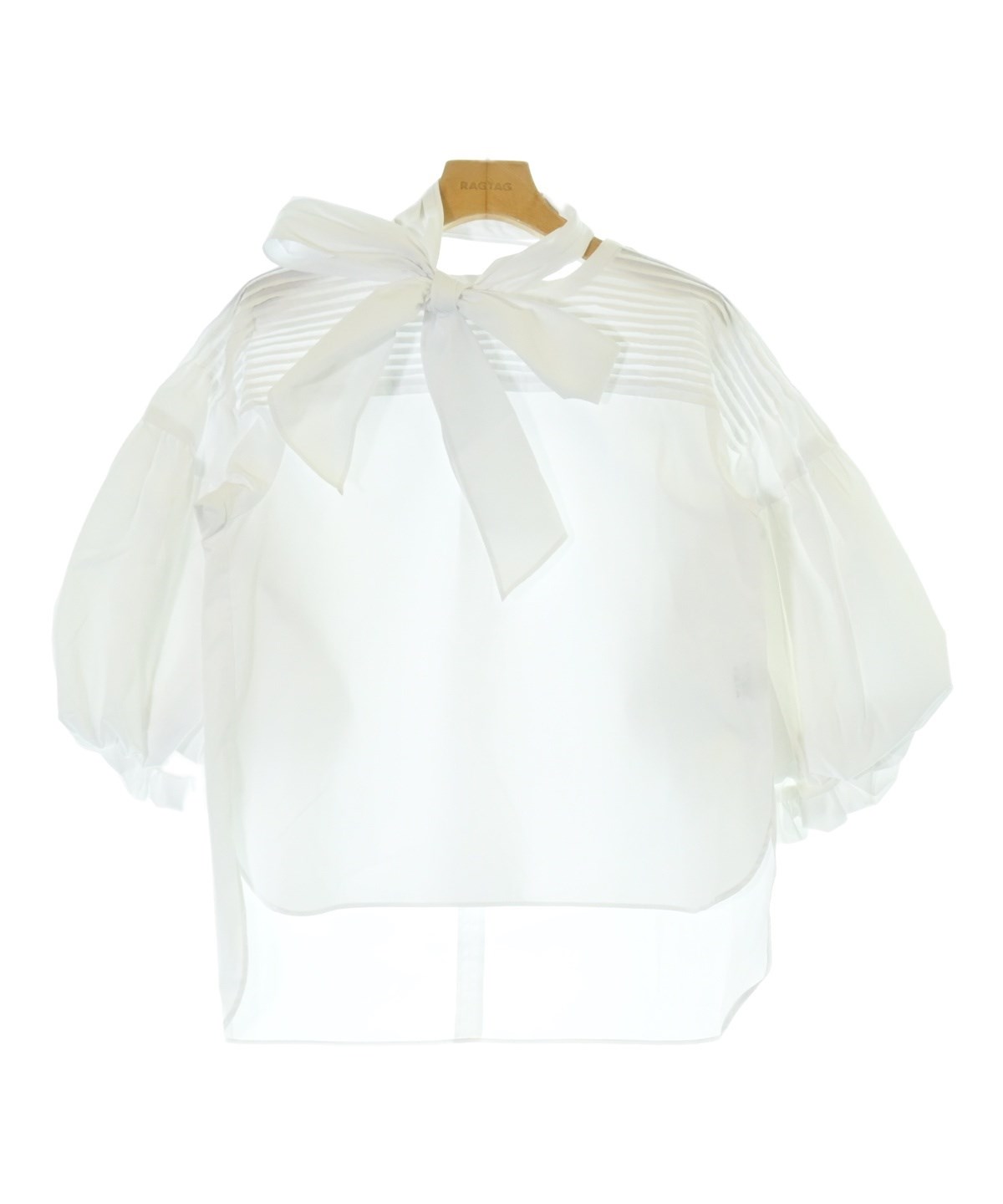 ホワイト 半袖シャツ　she tokyo SHE Tokyo（シートーキョー）カジュアルシャツ 白 サイズ:F レディース