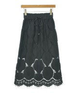 person&people（パーソンアンドピープル）ロング・マキシ丈スカート 黒 サイズ:F レディース/2200604874078