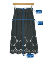 person&people（パーソンアンドピープル）ロング・マキシ丈スカート 黒 サイズ:F レディース/2200604874078