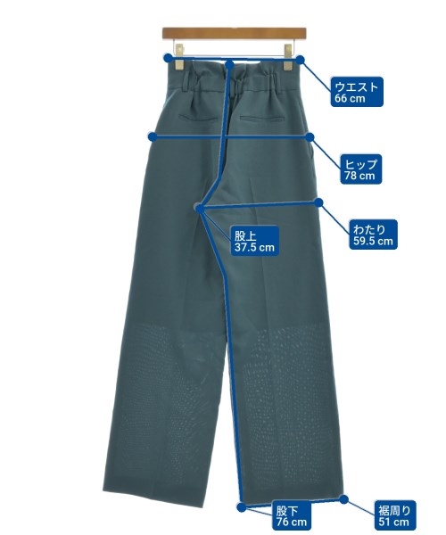 Prefer SHIPS（プリファーシップス）スラックス 青 サイズ:38(M位) レディース/2200623888070