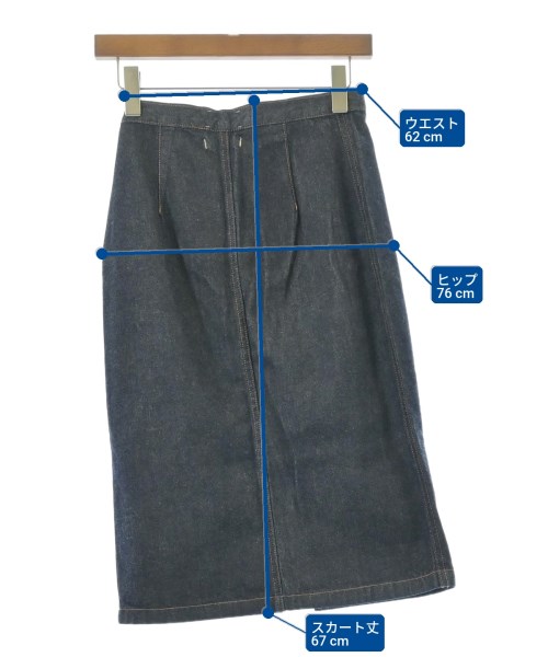 SERGE de bleu（サージ）ロング・マキシ丈スカート 紺 サイズ:36(S位) レディース/2200639983127