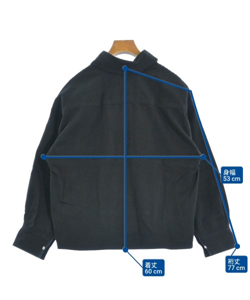 SERGE de bleu（サージ）カジュアルシャツ 黒 サイズ:38(M位) レディース/2200644764049