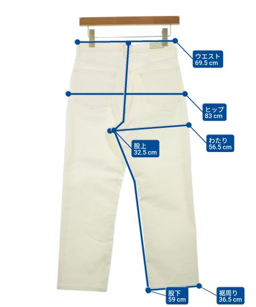 SERGE de bleu（サージ）デニムパンツ 白 サイズ:25(S位) レディース/2200616764114