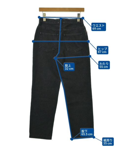 SERGE de bleu（サージ）デニムパンツ 黒 サイズ:24(XS位) レディース/2200697233035