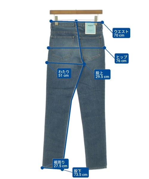 SERGE de bleu（サージ）デニムパンツ 紺 サイズ:-(M位) レディース/2200720961058