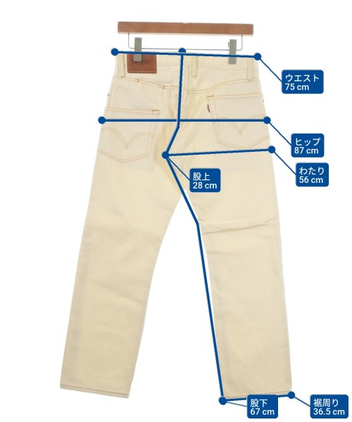 Levi's Lefty Jean by Takahiro Kuraishi（リーバイスレフティージーンバイタカヒロクライシ）デニムパンツ 白 サイズ:29(S位) メンズ/2200623990216