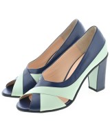 CARVEN ROND POINT（カルヴェン　ロン　ポワン）パンプス 紺 サイズ:24cm レディース/2200657673024