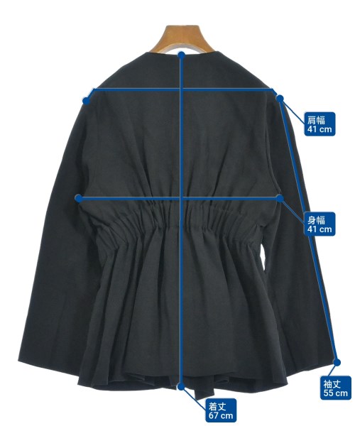 Rawtus（ロゥタス）ノーカラージャケット 黒 サイズ:38(M位) レディース/2200629274440