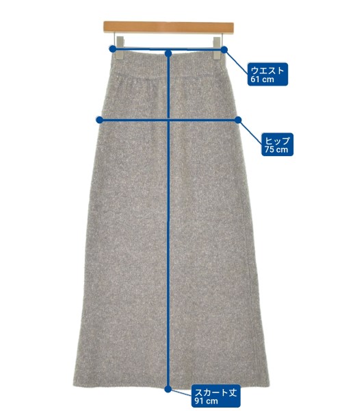 chere iena（シエールイエナ）ロング・マキシ丈スカート グレー サイズ:38(M位) レディース/2200651506076