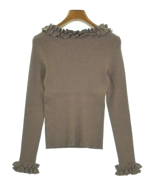 M-PREMIER COUTURE（エムプルミエクチュール）ニット・セーター 茶 サイズ:36(S位) レディース/2200622248035