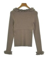 M-PREMIER COUTURE（エムプルミエクチュール）ニット・セーター 茶 サイズ:36(S位) レディース/2200622248035