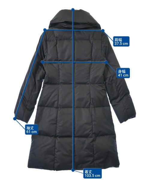 M-PREMIER COUTURE（エムプルミエクチュール）ダウンコート 紺 サイズ:34(XS位) レディース/2200620910019