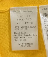 M-PREMIER COUTURE（エムプルミエクチュール）ニット・セーター 黄 サイズ:36(S位) レディース/2200707129082