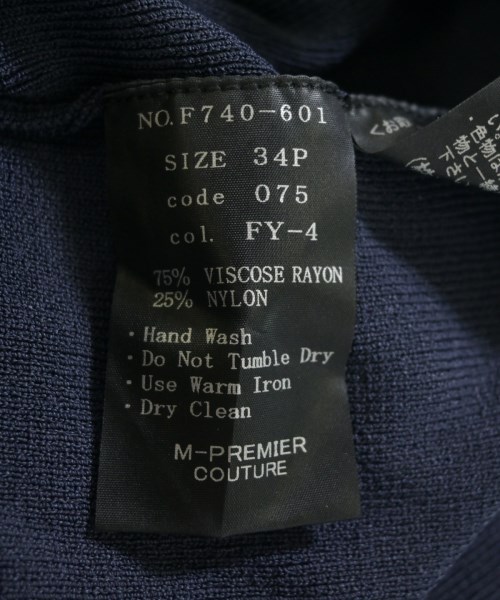 M-PREMIER COUTURE（エムプルミエクチュール）ニット・セーター 紺 サイズ:34P(XS位) レディース/2200707129099