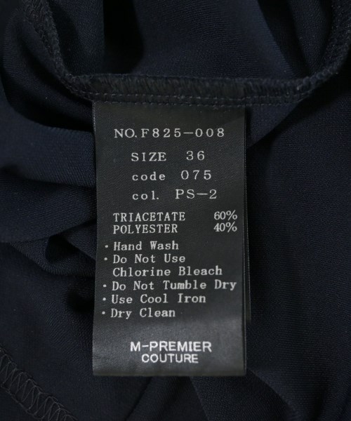 M-PREMIER COUTURE（エムプルミエクチュール）ブラウス 紺 サイズ:36(S位) レディース/2200712855044