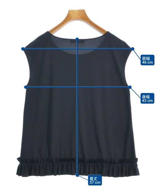 M-PREMIER COUTURE（エムプルミエクチュール）ブラウス 紺 サイズ:36(S位) レディース/2200712855044