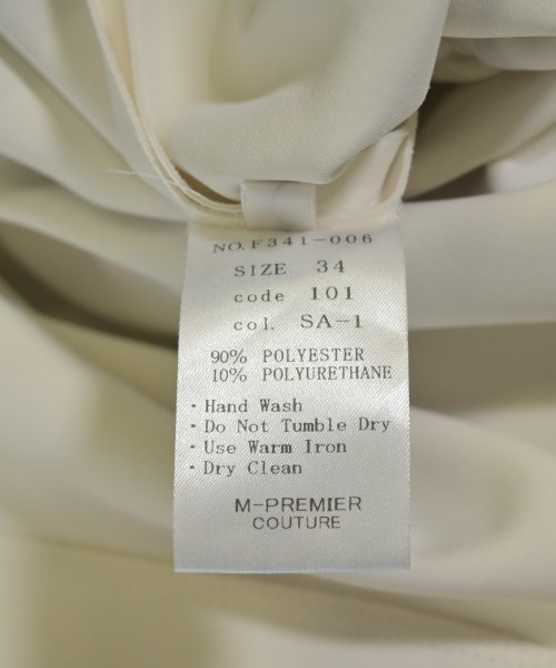 M-PREMIER COUTURE（エムプルミエクチュール）ブラウス 白 サイズ:34(XS位) レディース/2200704123014