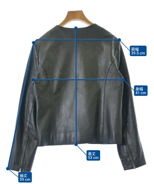M-PREMIER COUTURE（エムプルミエクチュール）ライダース 黒 サイズ:38(M位) レディース/2200691365039