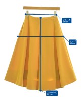 BLENHEIM（ブレンヘイム）ロング・マキシ丈スカート 黄 サイズ:XS レディース/2200654585085