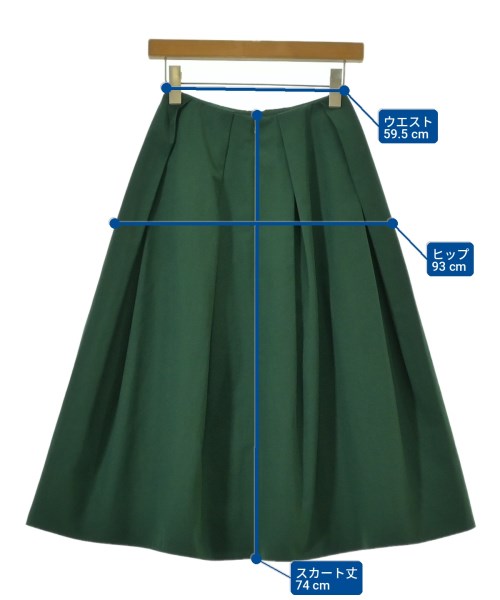 BLENHEIM（ブレンヘイム）ロング・マキシ丈スカート 緑 サイズ:S レディース/2200699722049